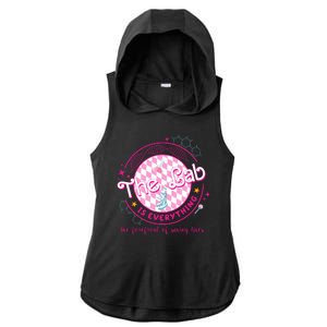 The Lab Is Everything The Forefront Of Saving Lives Ladies PosiCharge Tri-Blend Wicking Draft Hoodie Tank