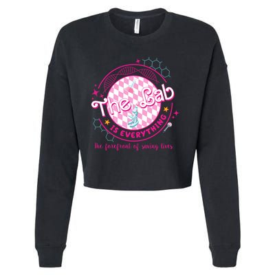 The Lab Is Everything The Forefront Of Saving Lives Cropped Pullover Crew
