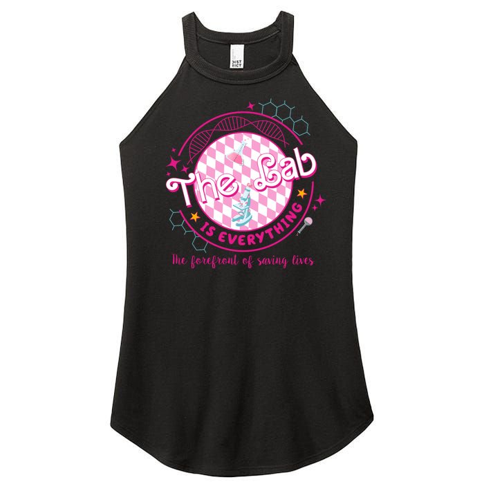 The Lab Is Everything The Forefront Of Saving Lives Women's Perfect Tri Rocker Tank