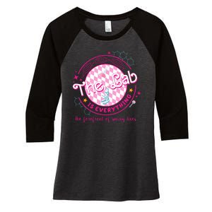 The Lab Is Everything The Forefront Of Saving Lives Women's Tri-Blend 3/4-Sleeve Raglan Shirt