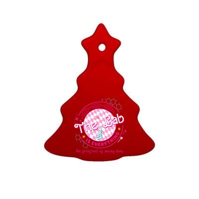 The Lab Is Everything The Forefront Of Saving Lives Ceramic Tree Ornament