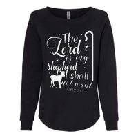 The Lord Is My Shepherd I Shall Not Want Retro Bibe Verse Womens California Wash Sweatshirt