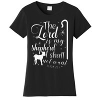 The Lord Is My Shepherd I Shall Not Want Retro Bibe Verse Women's T-Shirt