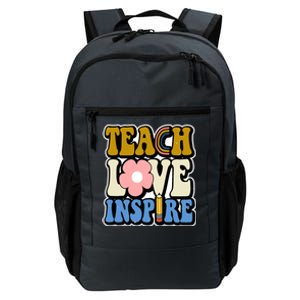 Teach Love Inspire Retro Gift For Teacher Daily Commute Backpack