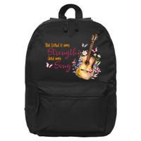 The Lord Is My Strength And My Song Guitar 16 in Basic Backpack