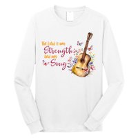The Lord Is My Strength And My Song Guitar Long Sleeve Shirt