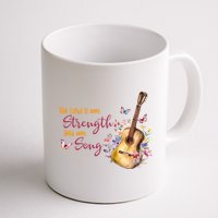 The Lord Is My Strength And My Song Guitar Mug