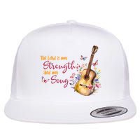 The Lord Is My Strength And My Song Guitar Flatbill Hat