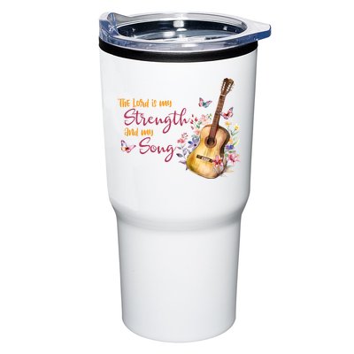 The Lord Is My Strength And My Song Guitar Tumbler