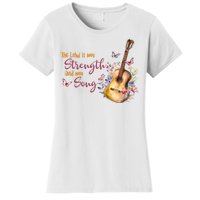 The Lord Is My Strength And My Song Guitar Women's T-Shirt