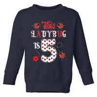 This Ladybug Is 5 Years Old 5th Birthday Family Ladybug Toddler Sweatshirt