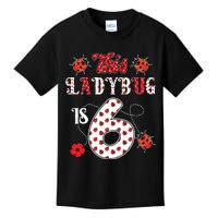 This Ladybug Is 6 Years Old 6th Birthday Family Ladybug Kids T-Shirt