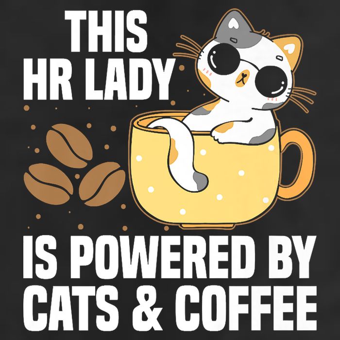 This Lady Is Powered By Cats & Coffee Expressive Design Cool Comfort Performance Bucket Hat