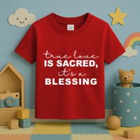 True Love Is Sacred It's A Blessing Toddler T-Shirt