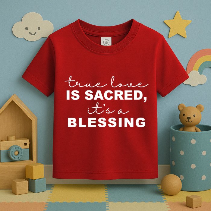 True Love Is Sacred It's A Blessing Toddler T-Shirt