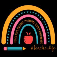 Teacher Life Inspire Rainbow Cute Gift Backpack