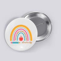 Teacher Life Inspire Rainbow Cute Gift Button