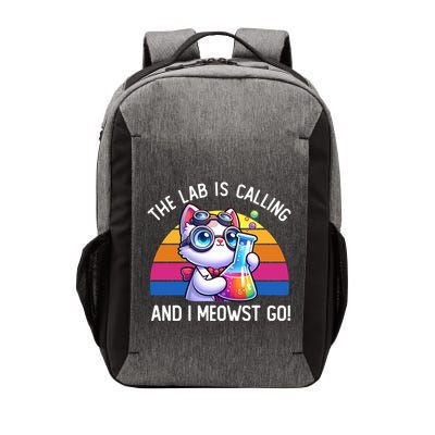 The Lab Is Calling And I Meowst Go Science Cat Chemistry Gift Vector Backpack