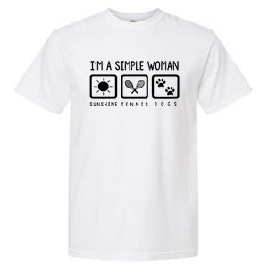 Tennis Lover Im A Simple Woman Garment-Dyed Heavyweight T-Shirt