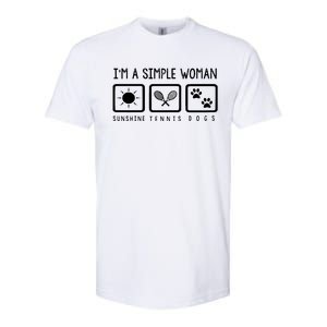 Tennis Lover Im A Simple Woman Softstyle CVC T-Shirt