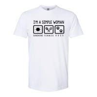 Tennis Lover Im A Simple Woman Softstyle CVC T-Shirt