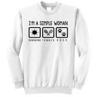 Tennis Lover Im A Simple Woman Sweatshirt