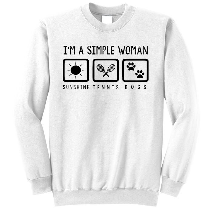 Tennis Lover Im A Simple Woman Sweatshirt