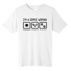 Tennis Lover Im A Simple Woman Tall Fusion ChromaSoft Performance T-Shirt