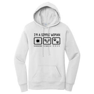 Tennis Lover Im A Simple Woman Women's Pullover Hoodie