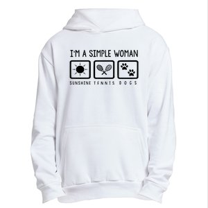 Tennis Lover Im A Simple Woman Urban Pullover Hoodie