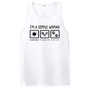 Tennis Lover Im A Simple Woman PosiCharge Competitor Tank