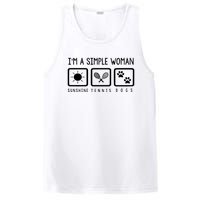 Tennis Lover Im A Simple Woman PosiCharge Competitor Tank