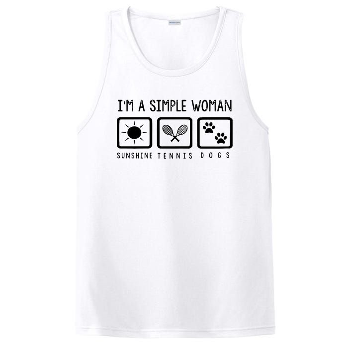 Tennis Lover Im A Simple Woman PosiCharge Competitor Tank