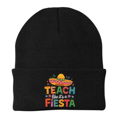 Teach Like Its A Fiesta Teachers Sombrero Cinco De Mayo Beanie