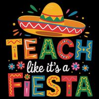 Teach Like Its A Fiesta Teachers Sombrero Cinco De Mayo 16 in Basic Backpack