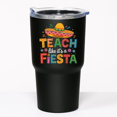 Teach Like Its A Fiesta Teachers Sombrero Cinco De Mayo Tumbler