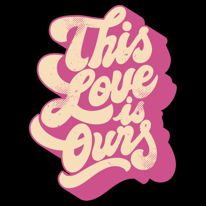 This Love Is Ours Cute Retro Valentines Day Gift Cooling Performance Crew T-Shirt