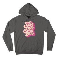 This Love Is Ours Cute Retro Valentines Day Gift Hoodie