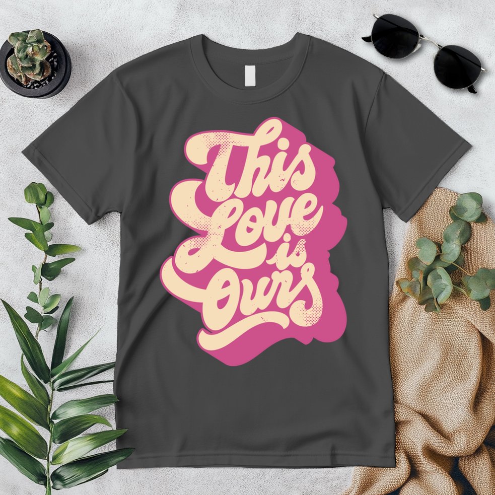 This Love Is Ours Cute Retro Valentines Day Gift Premium T-Shirt