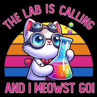 The Lab Is Calling And I Meowst Go Science Cat Chemistry  16 in Basic Backpack