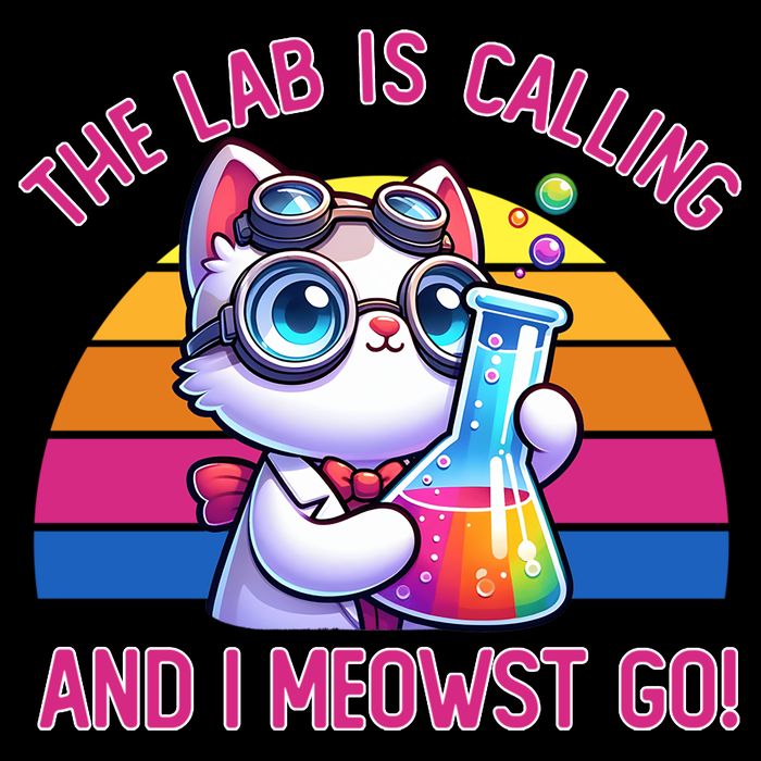 The Lab Is Calling And I Meowst Go Science Cat Chemistry  16 in Basic Backpack