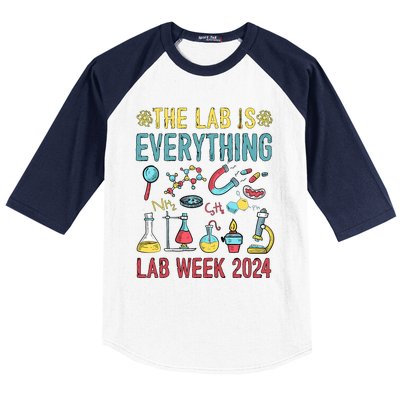 The Lab Is Everything Medical Laboratory Week 2024 Baseball Sleeve Shirt