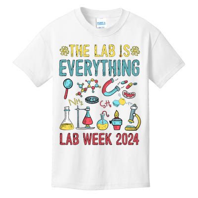 The Lab Is Everything Medical Laboratory Week 2024 Kids T-Shirt