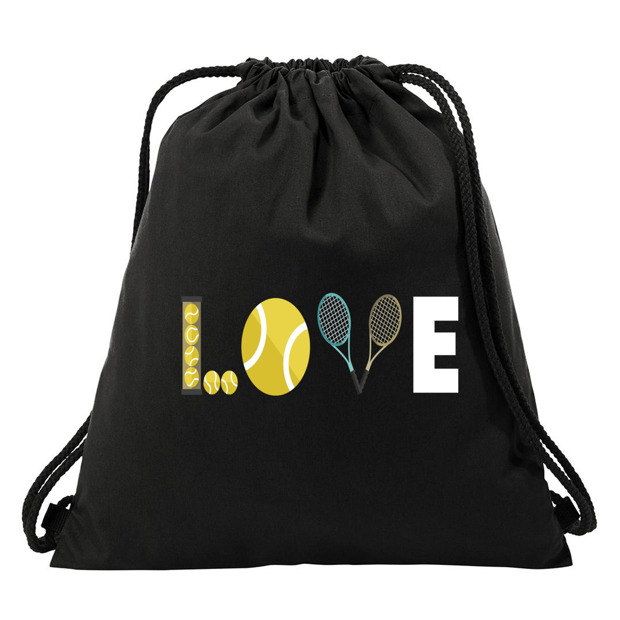 Tennis Love I Tennis Racket Tennis Ball Tennis Player Sport Gift Drawstring Bag