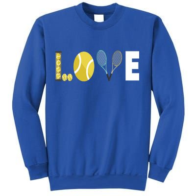 Tennis Love I Tennis Racket Tennis Ball Tennis Player Sport Gift Sweatshirt