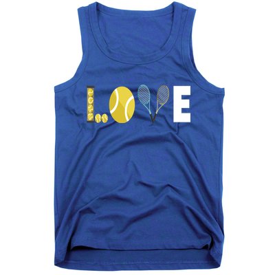 Tennis Love I Tennis Racket Tennis Ball Tennis Player Sport Gift Tank Top