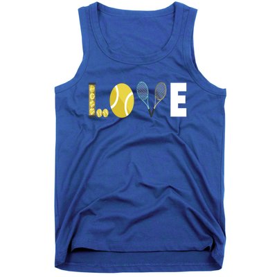 Tennis Love I Tennis Racket Tennis Ball Tennis Player Sport Gift Tank Top