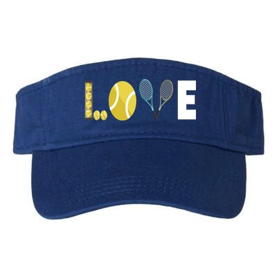 Tennis Love I Tennis Racket Tennis Ball Tennis Player Sport Gift Visor