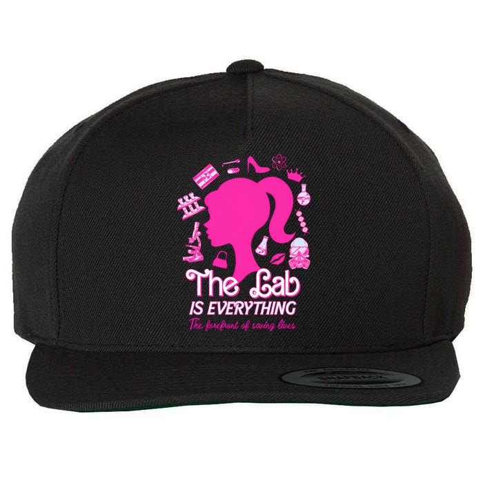 The Lab Is Everything The Forefront Of Saving Lives Wool Snapback Cap