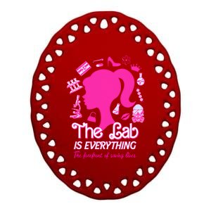 The Lab Is Everything The Forefront Of Saving Lives Ceramic Oval Ornament